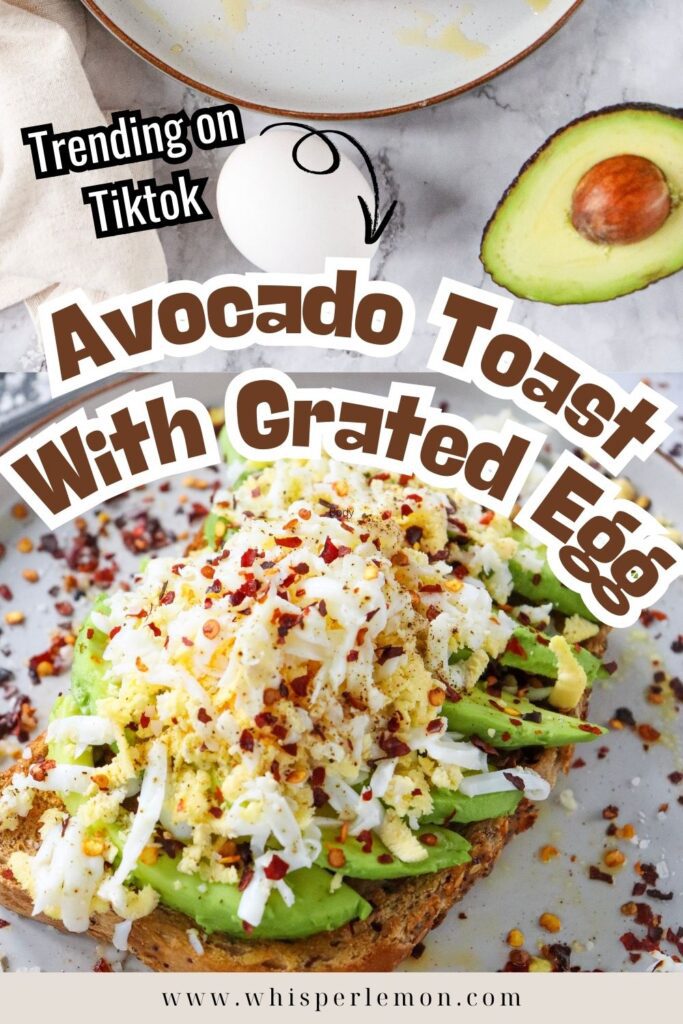 Avocado Toast with Grated Egg