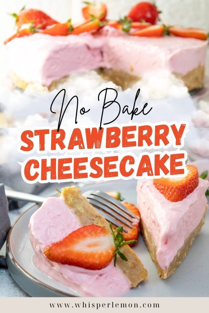 Strawberry No Bake Cheesecake