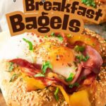 Breakfast bagel with egg