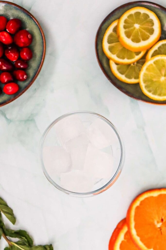 Cranberry Spritzer Mocktail