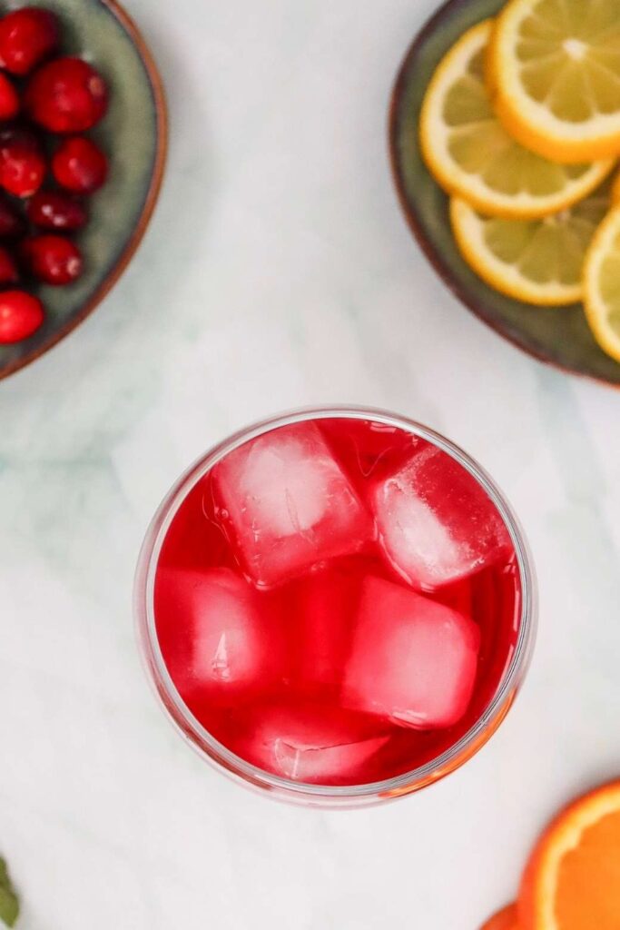 Cranberry Spritzer Mocktail