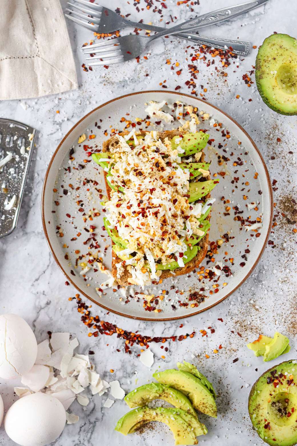 Grated egg avocado toast (13)