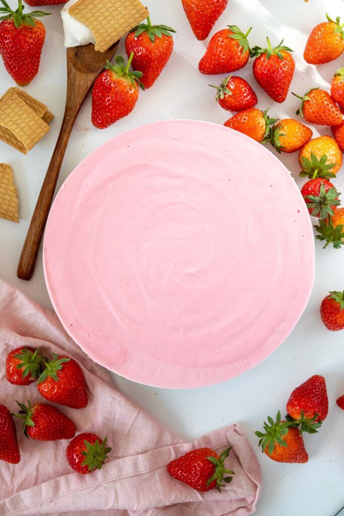 Refrigerate cheesecake