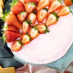 Strawberry no bake cheesecake