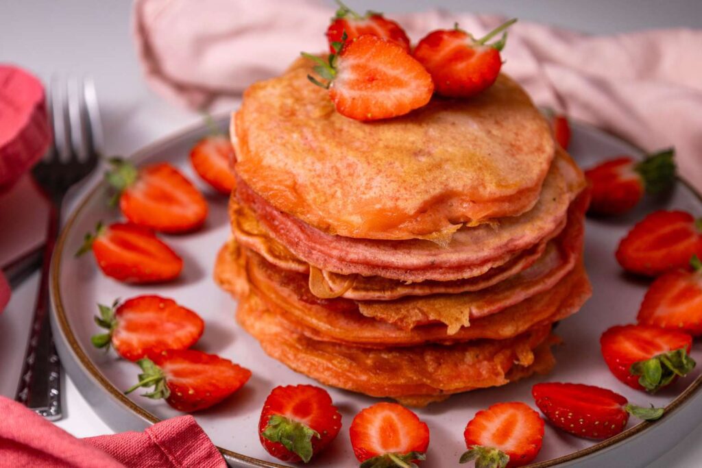 Strawberry pancakes