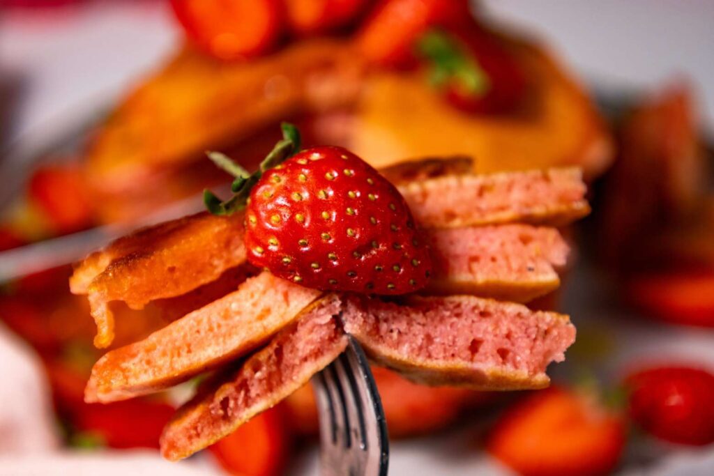 Strawberry pancakes