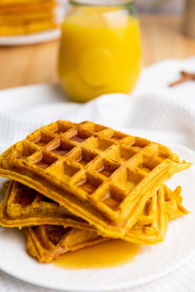 Vegan Pumpkin Waffles