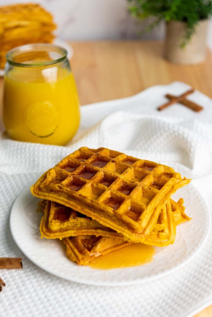 Vegan Pumpkin Waffles