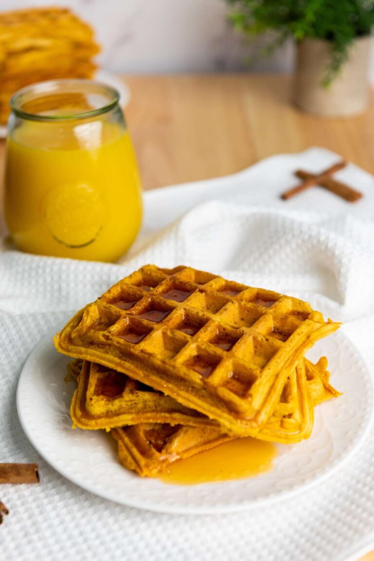 Vegan Pumpkin waffles