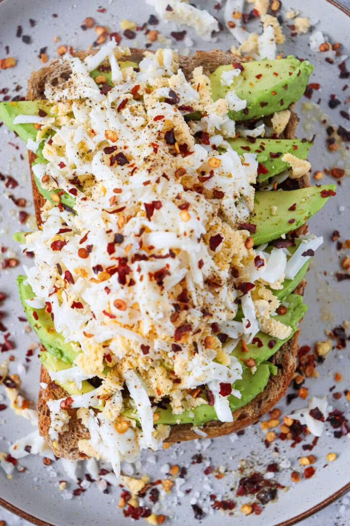 Viral Tiktok Grated Egg Avocado Toast