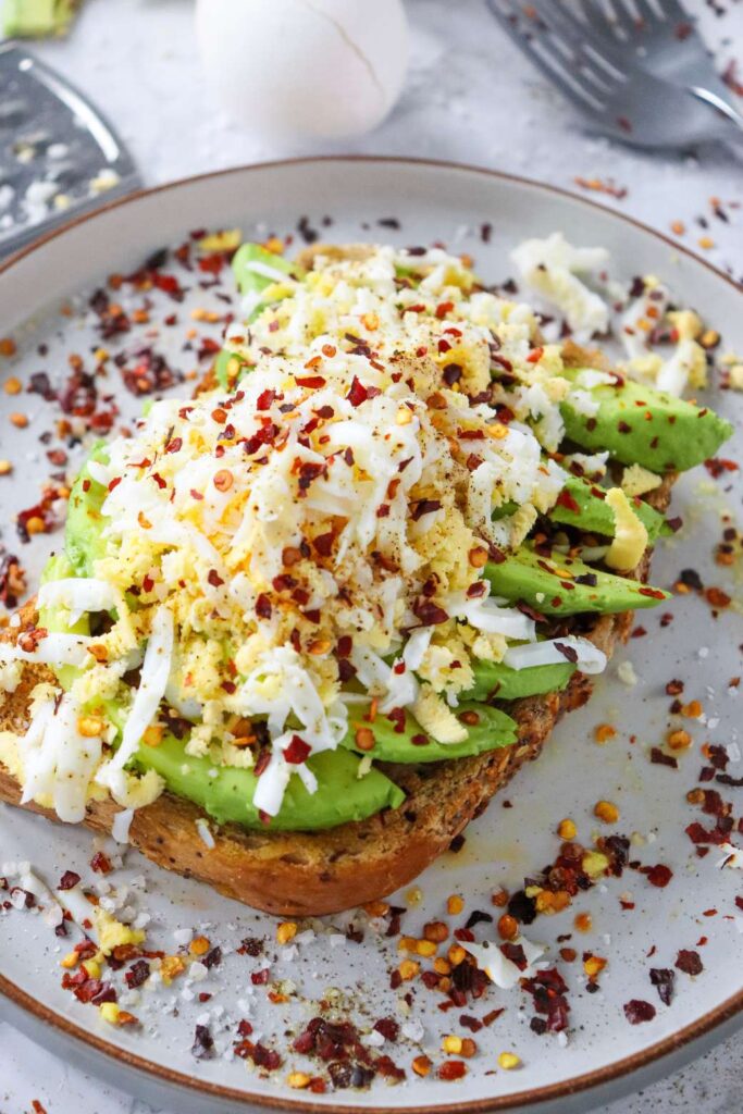 Viral Tiktok Grated Egg Avocado Toast