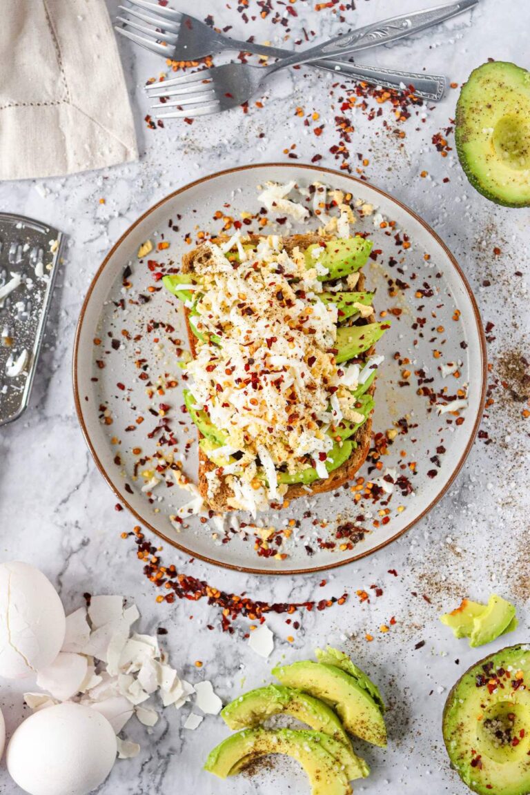 Viral Tiktok grated egg avocado toast