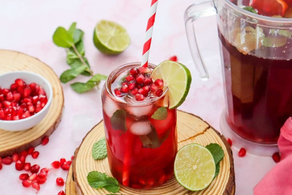 Virgin pomegranate fizz