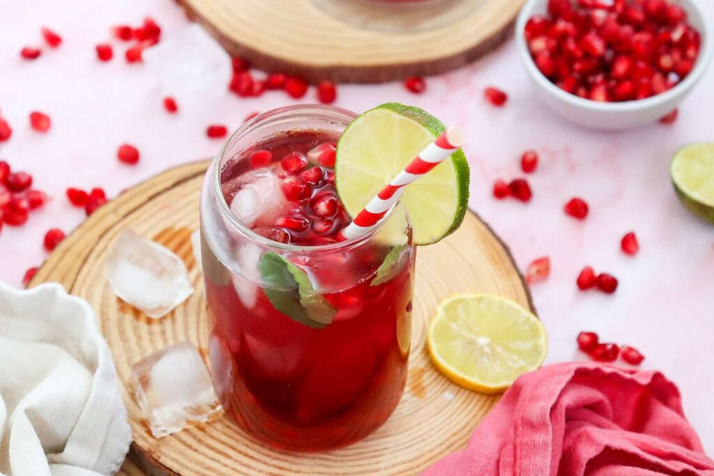 Virgin pomegranate fizz