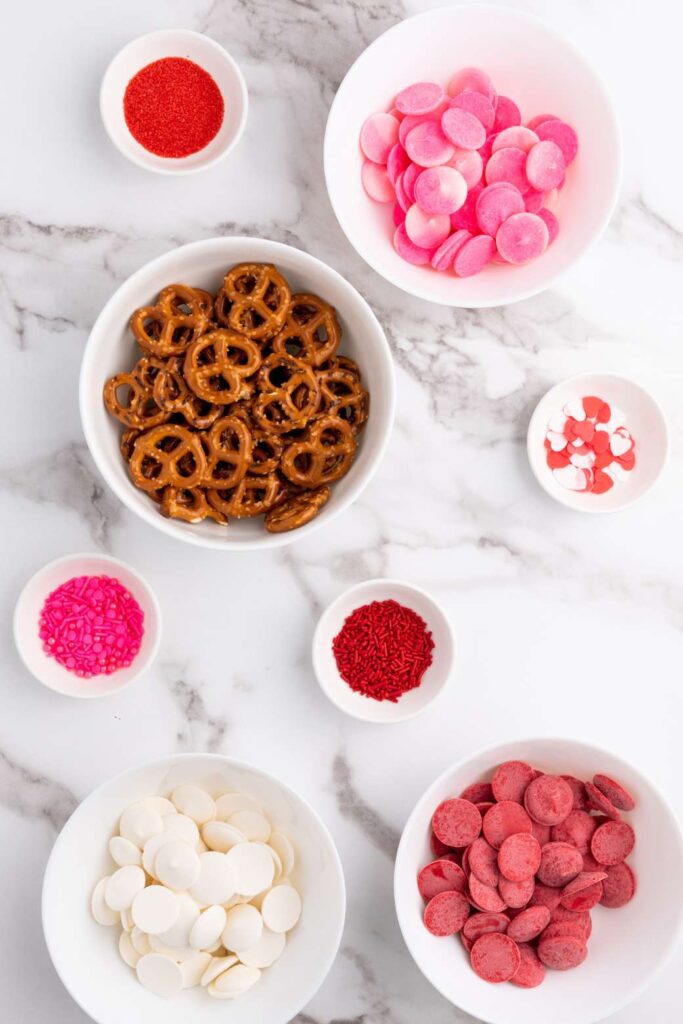 Valentines day pretzels