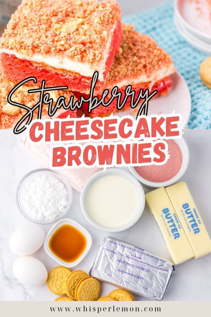 Strawberry Cheesecake Brownies