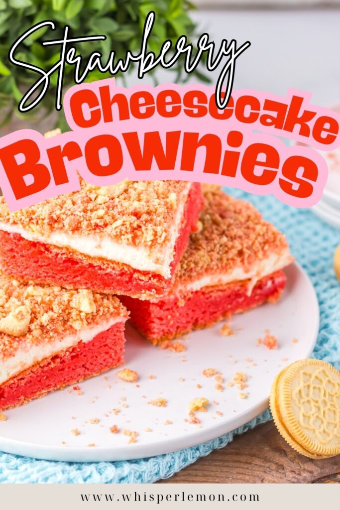 Strawberry Cheesecake Brownies