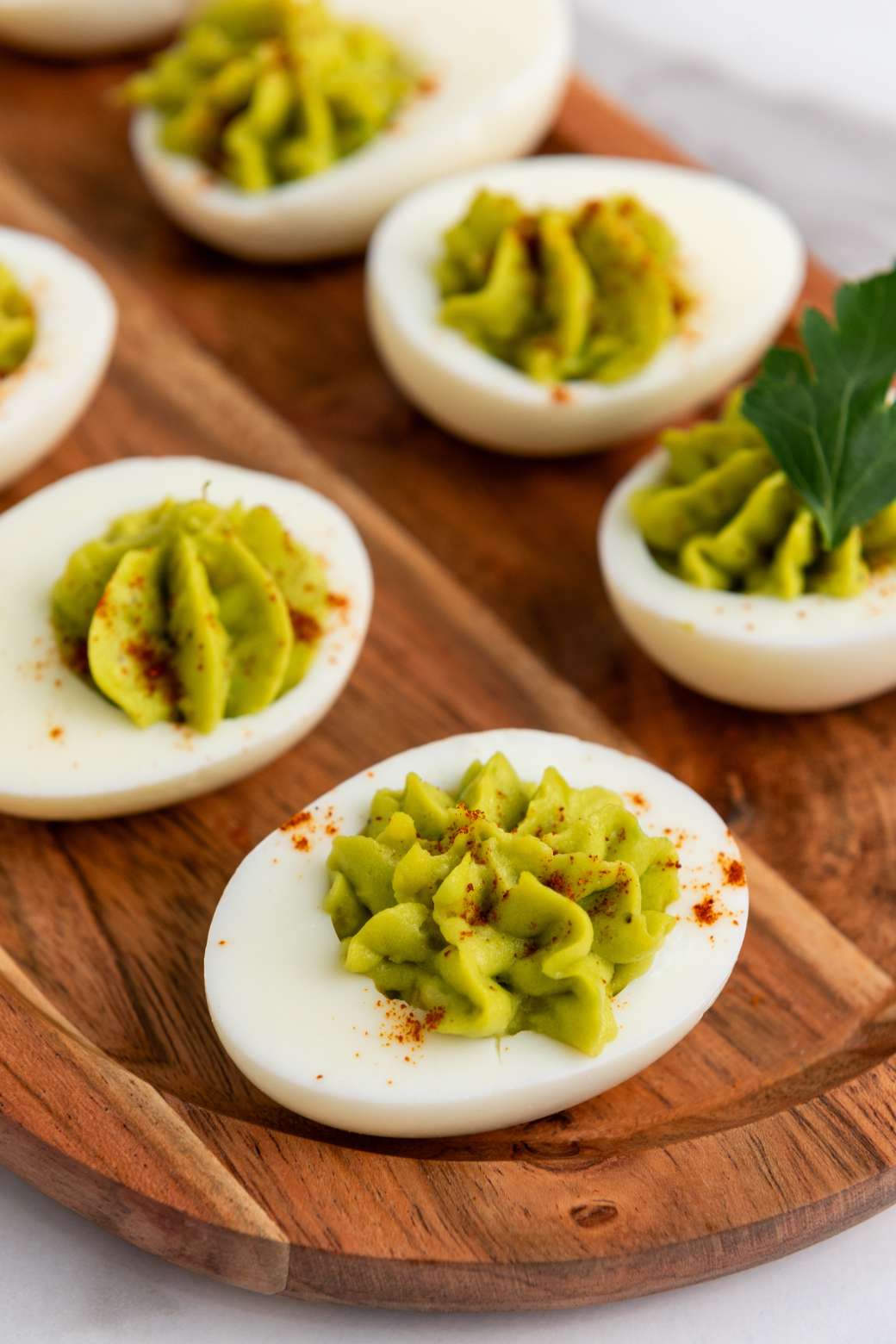 Avocado deviled eggs