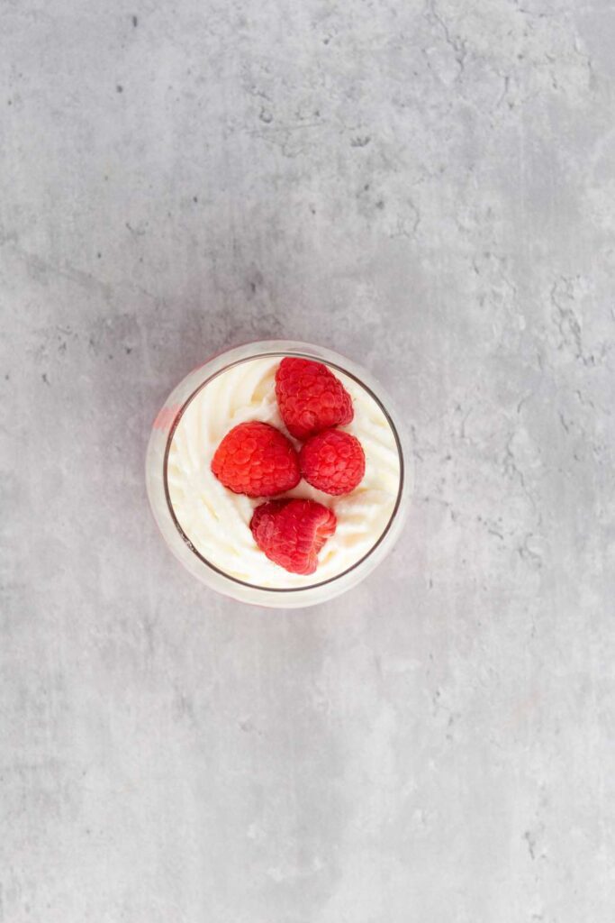 Chocolate raspberry mousse