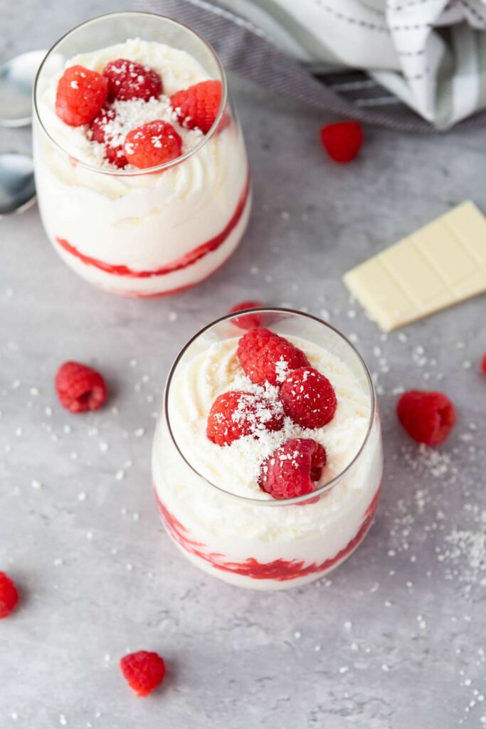Chocolate raspberry mousse