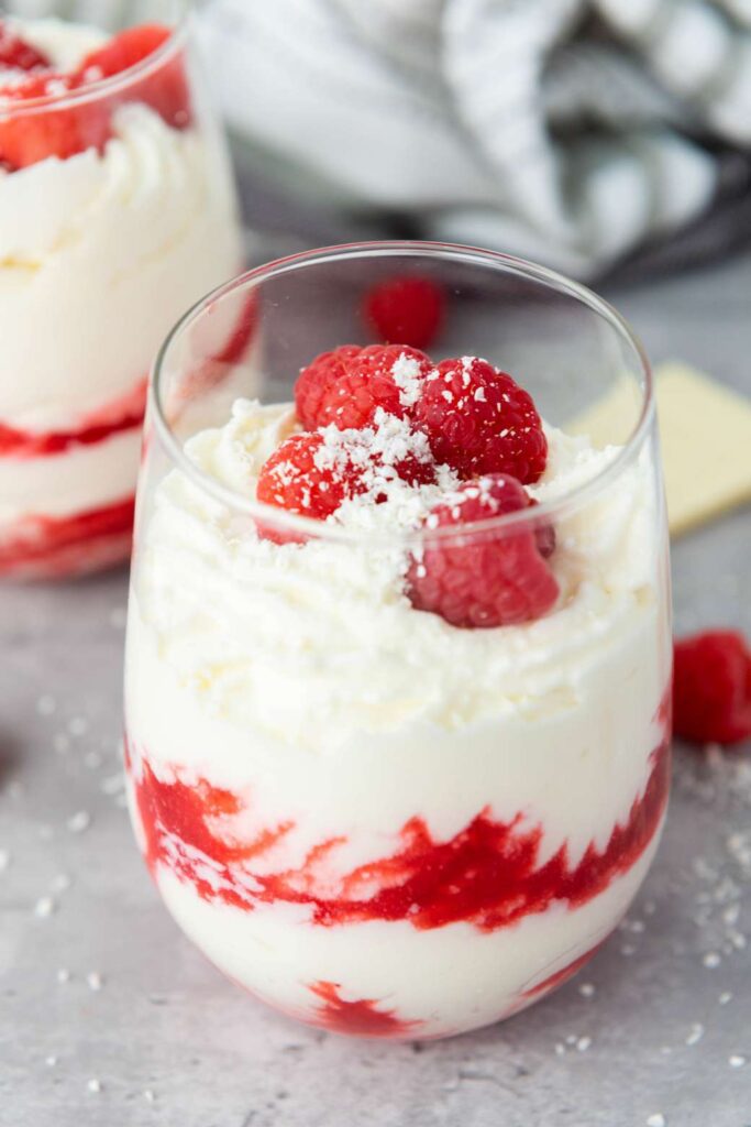 Chocolate raspberry mousse