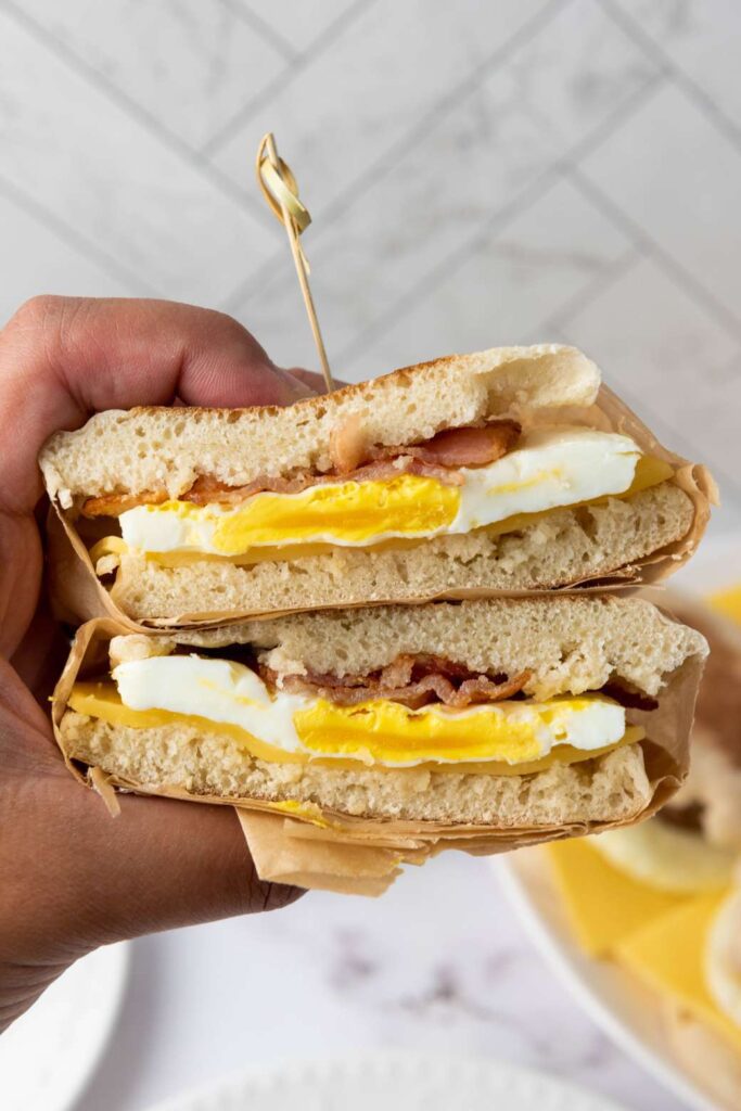 Freezer breakfast sandwiches