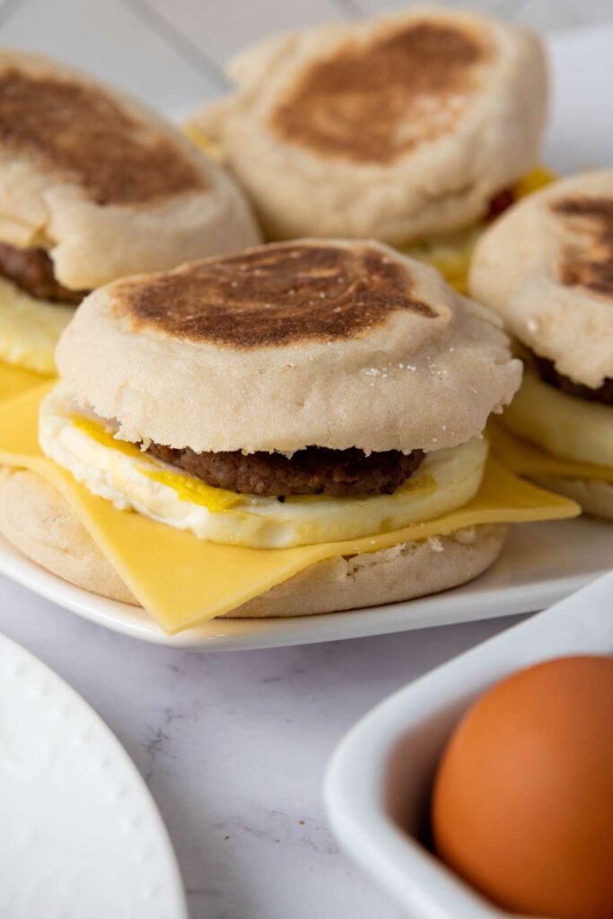Freezer breakfast sandwiches