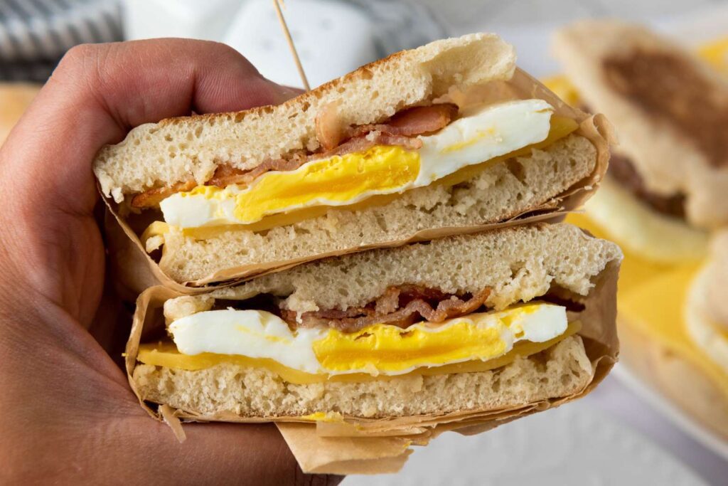 Freezer breakfast sandwiches