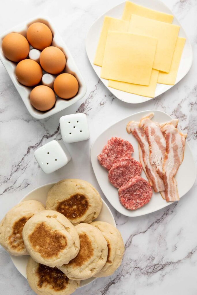 Freezer breakfast sandwiches