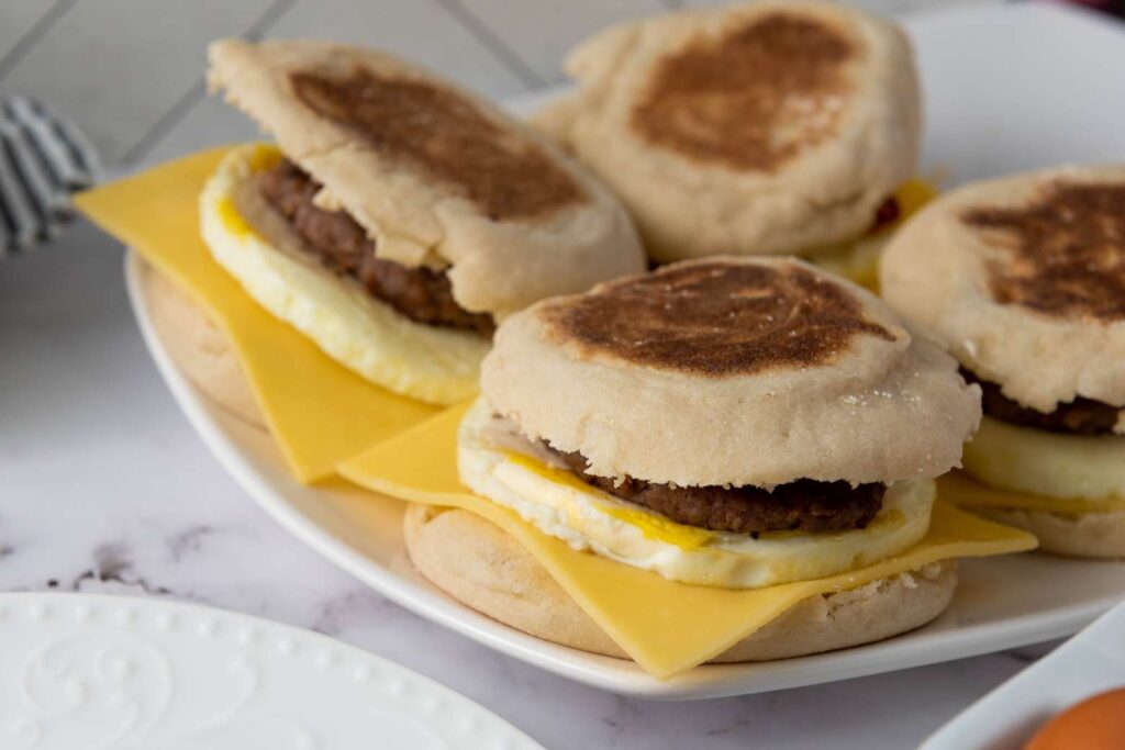 Freezer breakfast sandwiches
