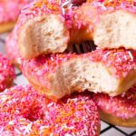 Homemade pink orange donuts (22)