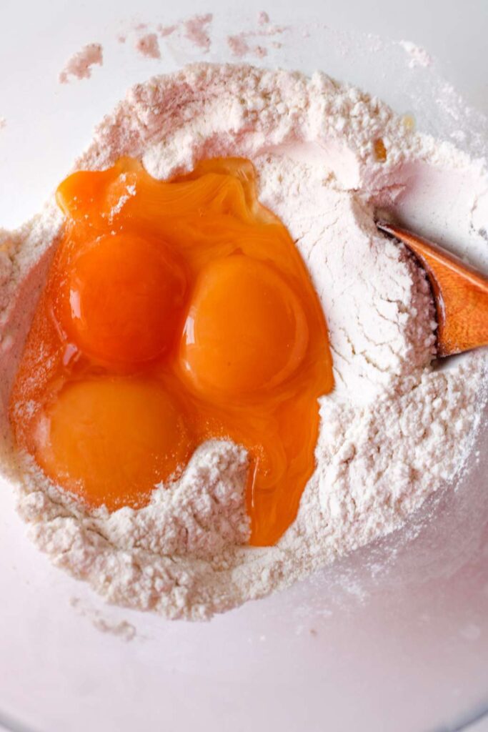 Homemade pink orange donuts 
