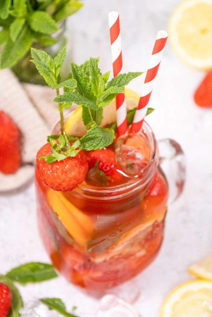 Mojito strawberry mocktail