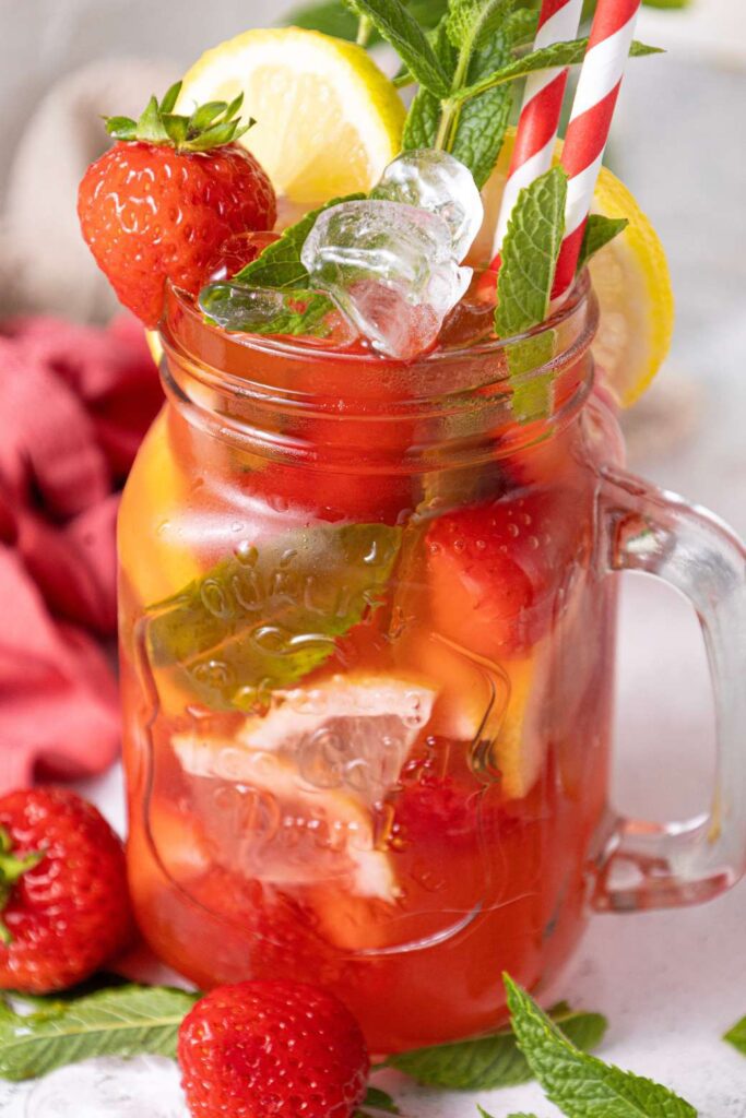 Mojito strawberry mocktail