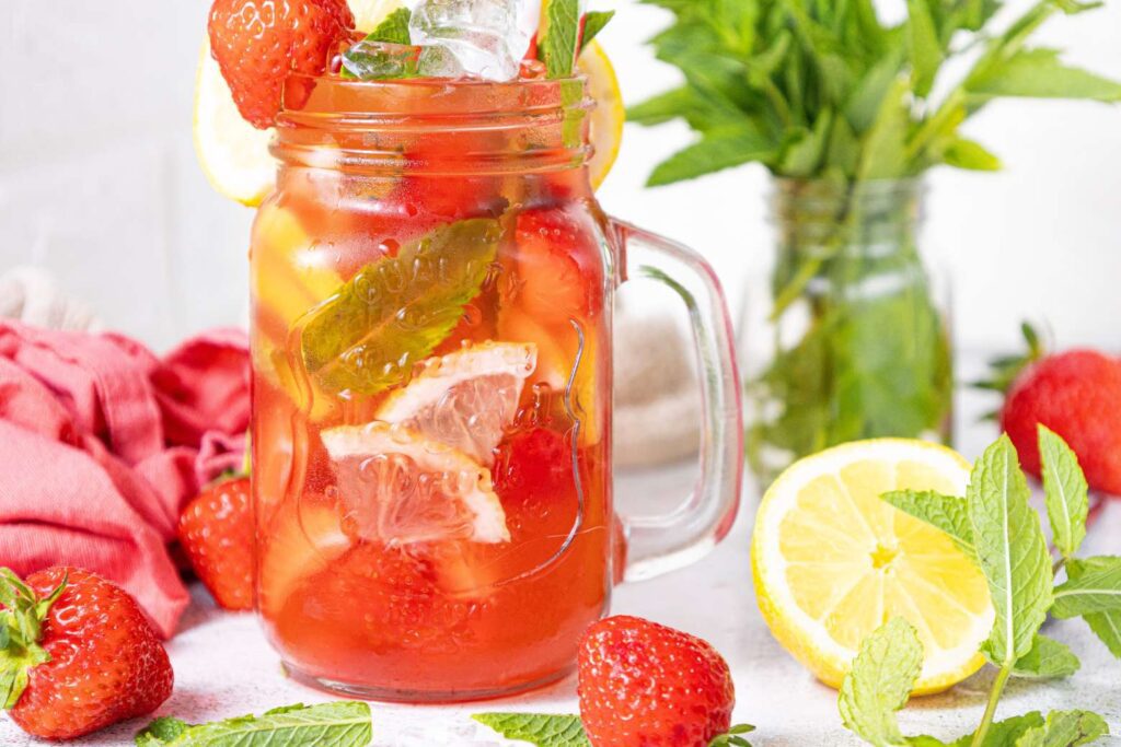 Mojito strawberry mocktail