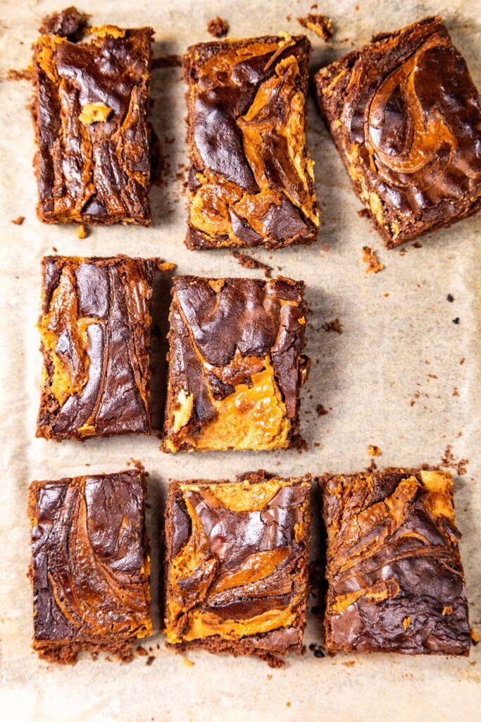 Peanut butter brownies