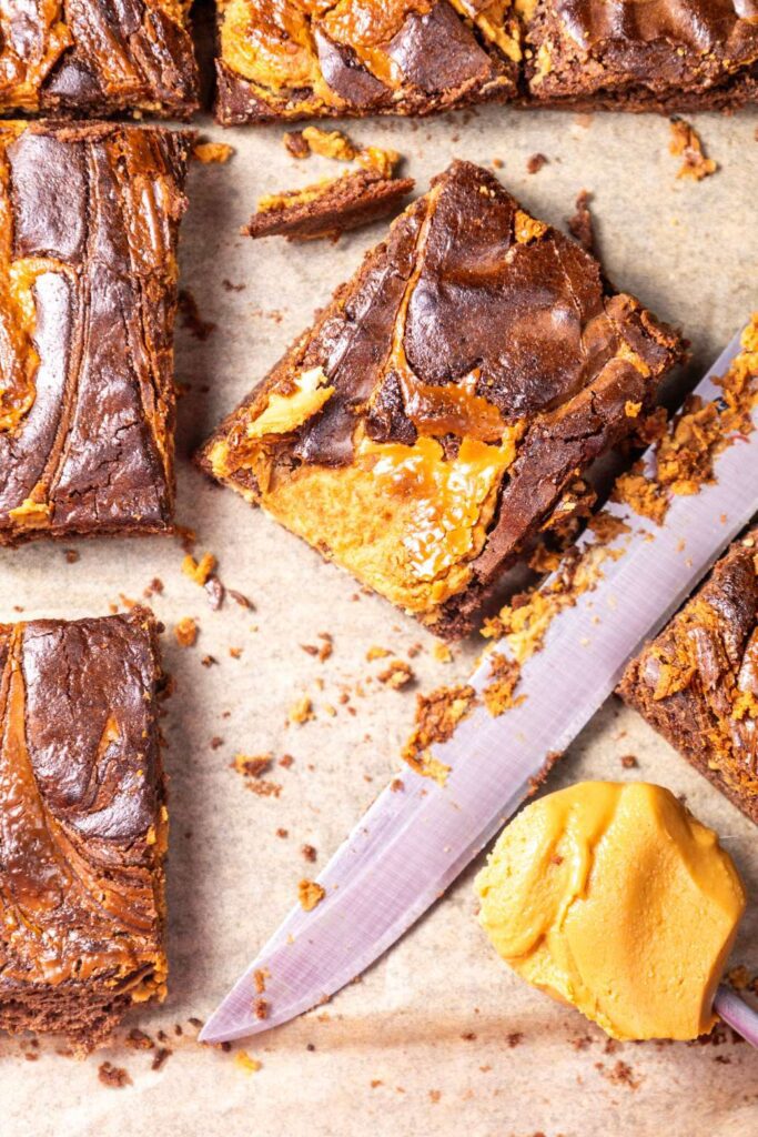 Peanut butter brownies