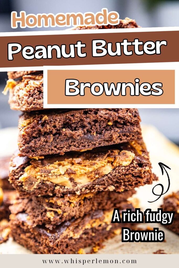 Peanut butter brownies