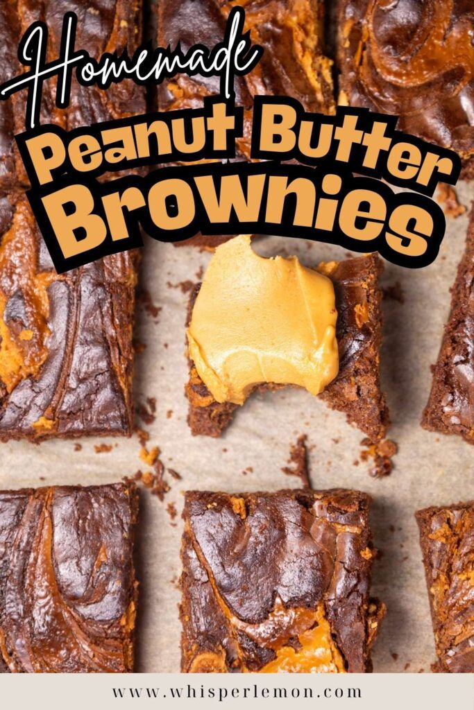 Peanut butter brownies