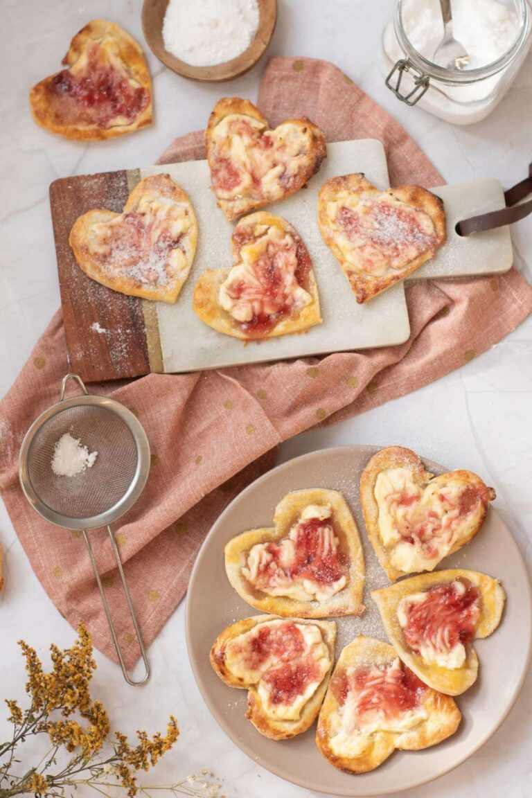 Puff pastry cream cheese tarts