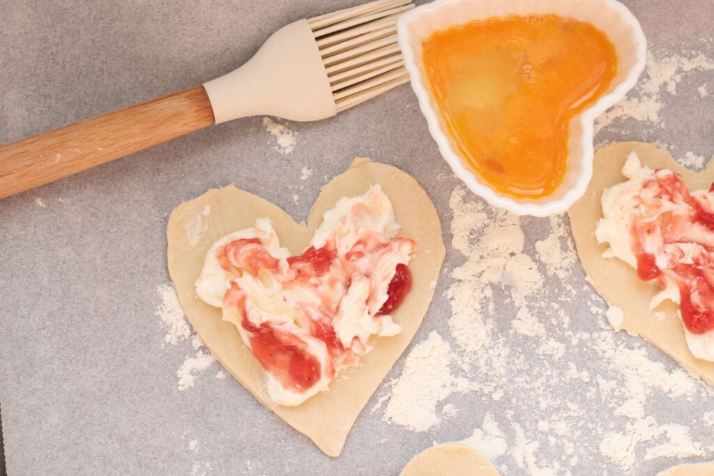 Puff pastry cream cheese tarts
