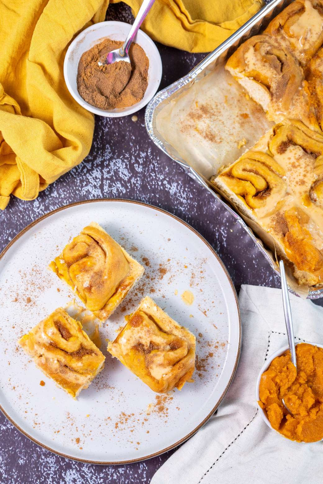 Pumpkin cinnamon rolls