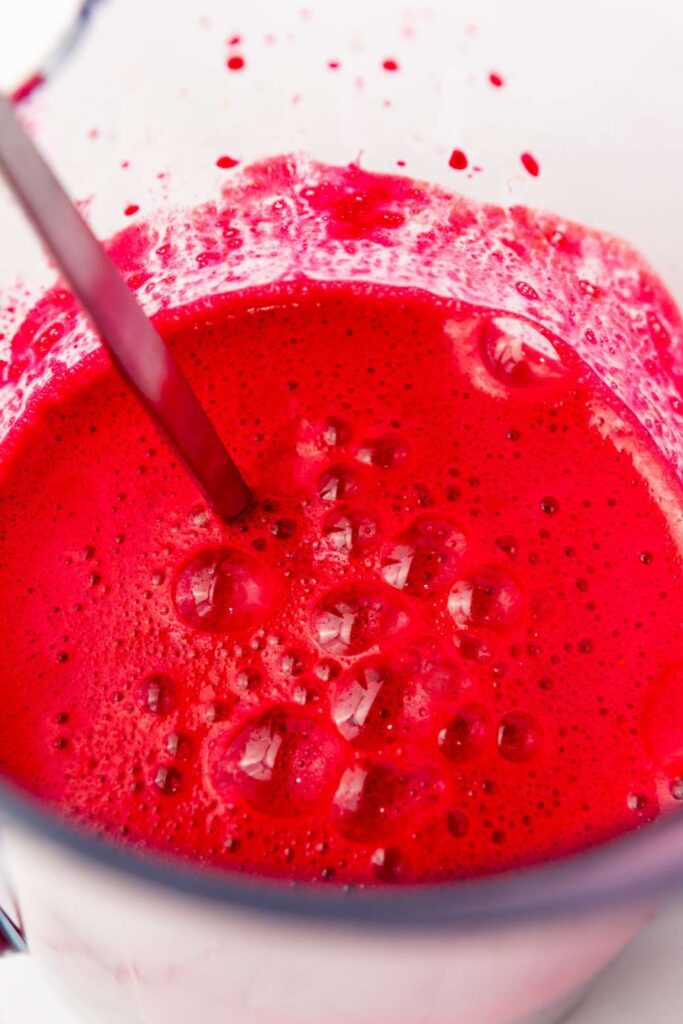 Red beet juice