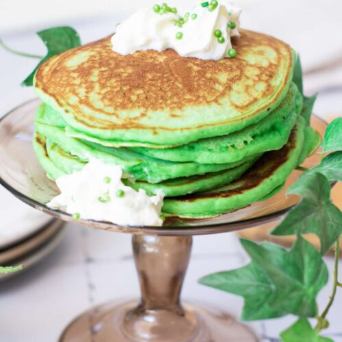 Saint patricks day pancakes