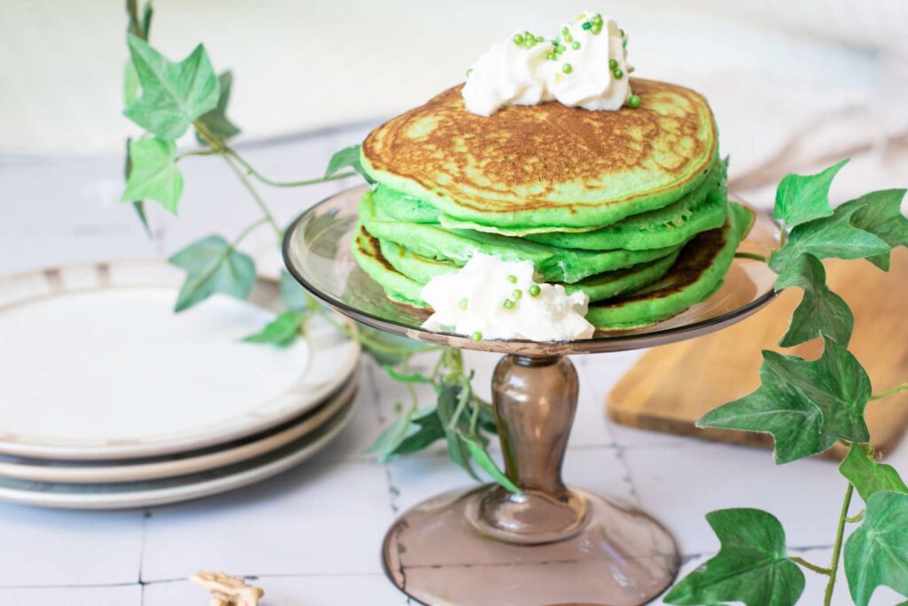 Saint patricks day pancakes