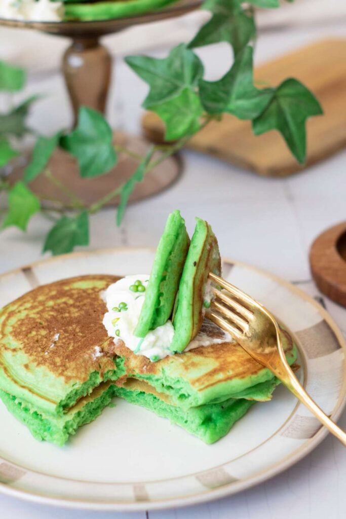 Saint patricks day pancakes 