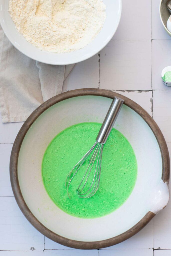 Saint patricks day pancakes