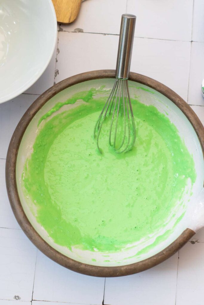Saint patricks day pancakes