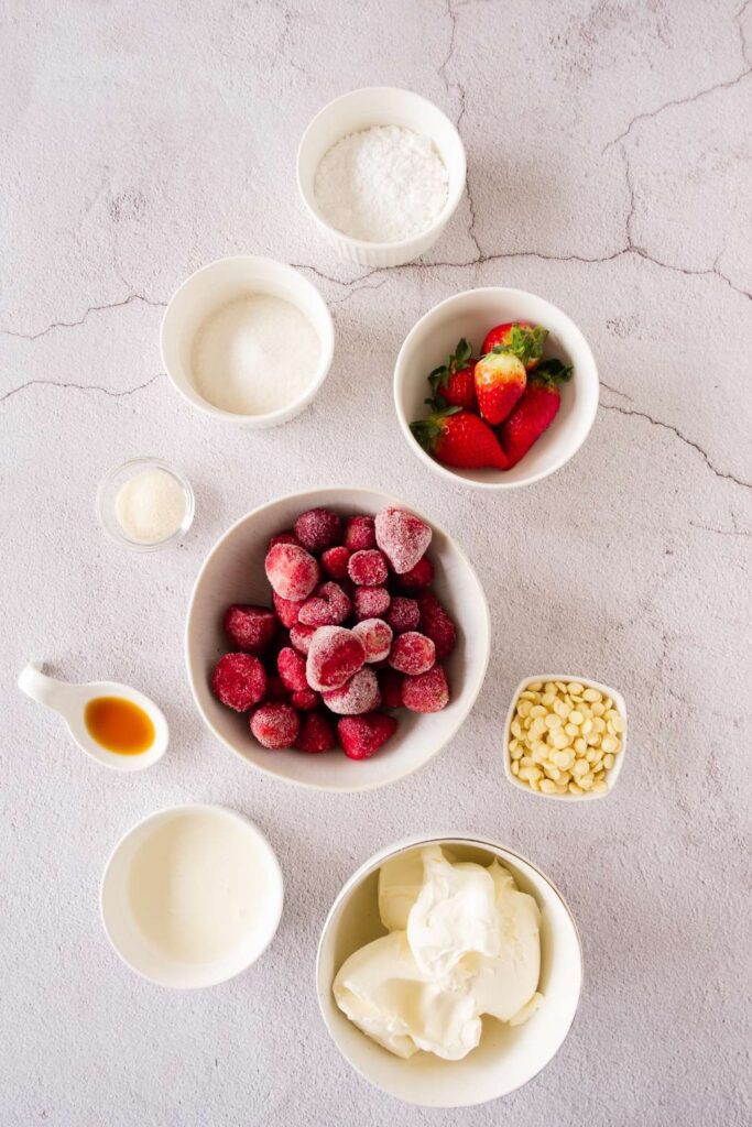Strawberry mascarpone mousse 