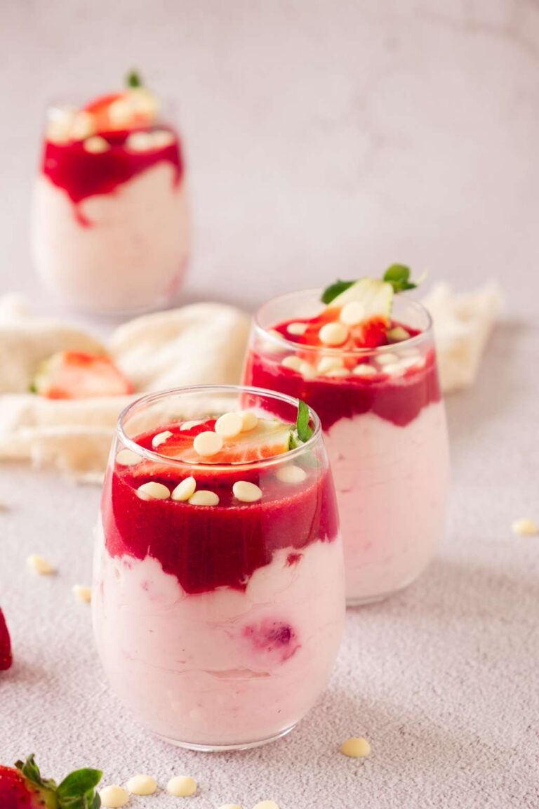 Strawberry mascarpone mousse